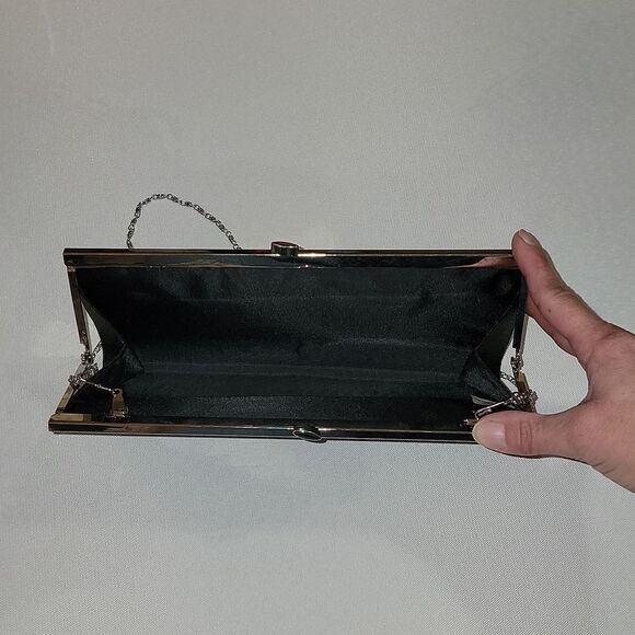 NWT Cruise Club Evening Bag Bling Convertible Purse Crossbody Clutch Black - Picture 5 of 8